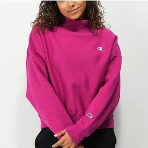 Champion Pink Oversized Long Sleeve Sweatshirt